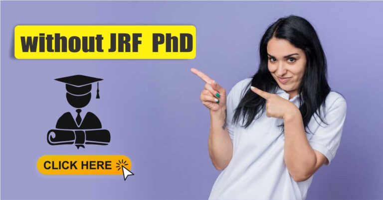 JRF without PhD