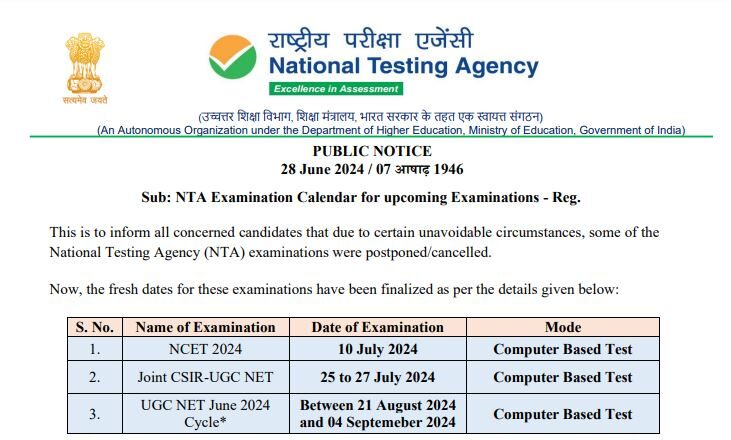 UGC NET Exam News Today